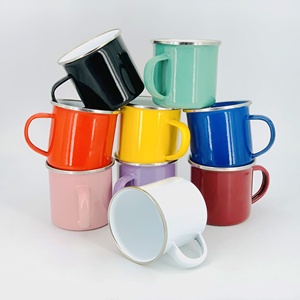 Cá nhân tùy chỉnh Men Cắm Trại Mug 12oz 15OZ biểu tượng tùy chỉnh men cốc cà phê cup với xử lý - Product Image 6