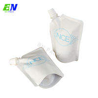 Pochette souple verticale de 250 ml avec bec verseur, finition mate, écologique, en LDPE, impression numérique, pour emballage de crème cosmétique