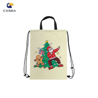 Sac à bijoux portable en velours doux moderne avec logo personnalisé CXSEA OEM, imprimé par transfert thermique, pochette à cordon pour cadeaux de mariage