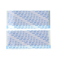 Kabel Flat Fleksibel FFC Custom Made Awm 20861 105C 60V VW-1 Pitch 0.5mm 80Pin Y-cut Panjang 100mm untuk Layar LCD Ganda