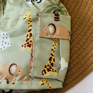 Conjunto de Ropa Casual de Verano para Bebés Niños, 2 Piezas, Mameluco y Pantalones Cortos - Product Image 5