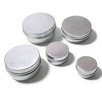 OEM Maßgefertigte Silberne Aluminium-Dosen mit Glanzoberfläche, Schraubverschluss-Behälter für Lose Puder, Hautpflege, Gesichtscreme, Kosmetik, Rouge