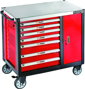FIXMAN重型金属存储辊机械车库工具箱带工具的橱柜