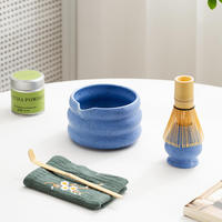 Ensemble complet d'outils pour la préparation du matcha japonais, boîte personnalisée, avec bol à matcha, fouet et pot à poudre, accessoire pratique pour la préparation du thé