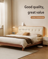 601051 Tête de lit double en bois, style nordique minimaliste moderne, écologique et durable, pour chambre principale