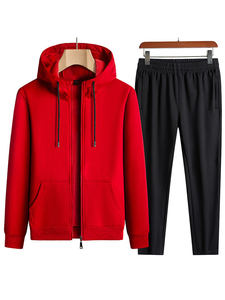 Venta caliente JC Chaquetas y pantalones cálidos de invierno de alta calidad para hombres Sudadera con capucha con pantalones de terciopelo Manta con capucha bordada para niños - Product Image 3