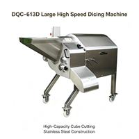 DQC-613D Grote Hoge Snelheid Groente- en Fruit Snijmachine Commerciële Snijmachine voor Centrale Keuken Voedselverwerkingsbedrijf