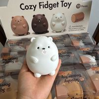 Balle anti-stress TPE en forme de blocs de construction, sonore et activée par la voix, jouet de décompression DIY en forme de petit animal, best-seller pour les 14 ans et plus