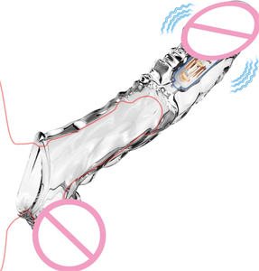 Manga de mejora sexual para hombres, Juguetes sexuales para adultos, incluido el condón, anillo para pene, manga para pene - Product Image 1