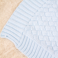 Couverture de bébé tricotée en coton doux avec pointelle pour bébé fille garçon endormi