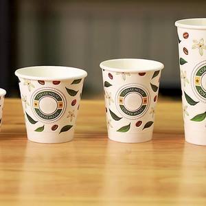 Tasses à café gobelet en papier crème glacée jetable pas cher prix d'usine gobelets en papier personnalisés avec couvercles fournitures de magasin café pop-corn double - Product Image 2