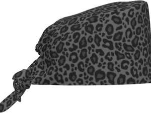 Casquette de travail unisexe réglable à motif camouflage léopard rayé, avec bandeau anti-transpiration, pour hommes et femmes, à nouer à l'arrière, pour infirmières, personnel et usage professionnel, type durag - Product Image 1