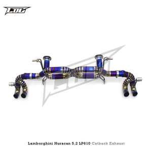 Scarico Catback <span class=keywords><strong>blu</strong></span> bruciato personalizzato per Lamborghini Huracan 5.2 LP580/LP610 tubo di scarico 2014-2023 - Product Image 3