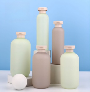 Custom Logo Soft Touch HDPE <strong>Plastic</strong> <strong>Squeeze</strong> <strong>Bottles</strong> 300ml 500ml Flip Cap for Lotion Shampoo Body Wash Hair Care Skincare Set - Product Image 3