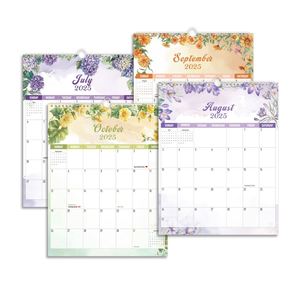 2026 English Office Wall Calendar <b>18</b> Month Sprial Panel Design European & American Style - Product Image 5