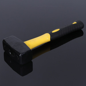 Plastic Coated Handle Masonry Hammer 267mm Industrial Grade Anti Slip Ribbed Grip Construction Tool - Product Image 2