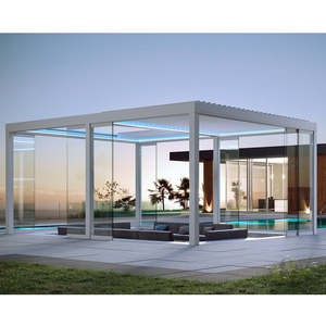 Pérgola <span class=keywords><strong>de</strong></span> Aluminio <span class=keywords><strong>con</strong></span> Techo <span class=keywords><strong>de</strong></span> Vidrio Deslizante, Diseños <span class=keywords><strong>de</strong></span> Pérgola, Soportes para Pérgola 4x4 - Product Image 4