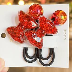 Cola de Caballo corbata niños gran doble bola pigtail titular niña pelo ballies Pelo elástico doble cuenta pelo bobbles - Product Image 3