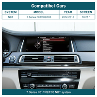 Autoradio de navigation vidéo et musique avec système Linux 10,25 pouces, CarPlay sans fil, Android Auto pour BMW Série 7 F01 F02 F03 F04 CIC NBT