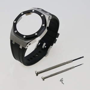 Kit de modification de luxe en acier inoxydable 316L avec bracelet en silicone pour montre G-Shock GA-2100/GA-2110 - Product Image 1