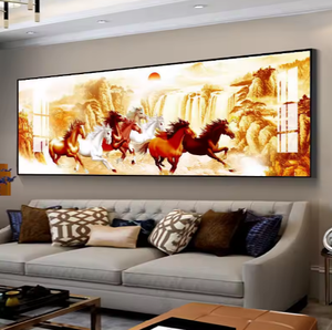 8 cavalli da corsa pittura di porcellana di cristallo animale con diamanti 5D decorazioni di lusso <span class=keywords><strong>per</strong></span> decorazioni <span class=keywords><strong>per</strong></span> la casa e <span class=keywords><strong>soggiorno</strong></span> - Product Image 4