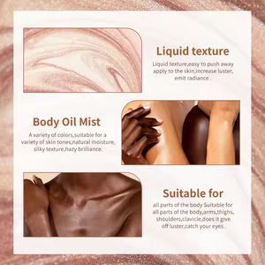MLM Custom Makeup Langlebiges starkes Körper öl Parfüm Duft Sex Körper massage öl für weibliches Glow Body Glitter öl - Product Image 4