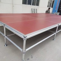 Scène en aluminium pour événements et concerts 1,22*1,22m 1*2m Plateforme de scène extérieure pour spectacles