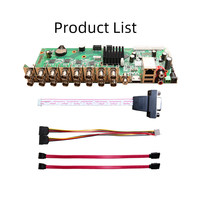 Carte mère BNC 16 canaux, DVR AHD, carte mère d'enregistreur HD coaxial, système d'exploitation Linux embarqué M437