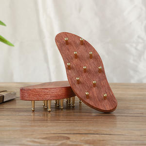 Japon Vente Chaude Gua Sha Guasha Thérapie Du Visage Cheveux Cuir Chevelu Masseur Tête avec Bâton En Bois Cheveux Cuir Chevelu Peigne Brosse - Product Image 1