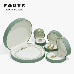 Forte Packaging - Caja de Joyería Semicircular de Nuevo Diseño, Caja de Joyería de Cuero de Lujo, Cajas de Anillos Personalizadas, Caja de Embalaje para Joyería - Product Image 6