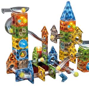 Rompecabezas Magnético de 105 Piezas con Diseño de Diamantes, Pista de Plástico con Bloques Magnéticos Deslizantes Variables, Regalo de Navidad - Product Image 1