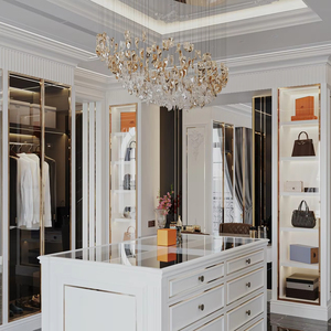 Système de dressing moderne et luxueux, écologique, personnalisable, ensemble de meubles de chambre à coucher pour salon, hôtel et villa - Product Image 5