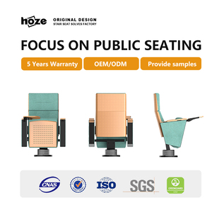 Silla de Auditorio de Diseño Moderno HOZE HS-1101-1D, de Aleación de Aluminio, Plegable, para Escuelas, Comercios, Teatros e Iglesias - Product Image 2