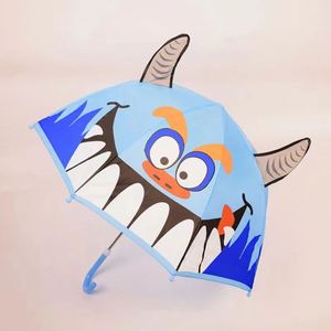 Parapluie pour enfants personnalisé avec impression 3D, motif animal mignon, parapluie droit pour enfants avec logo - Product Image 4