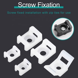 Attache de <span class=keywords><strong>fixation</strong></span> en plastique pour câbles, assortiment de pinces de serrage pour câbles électriques, type selle, <span class=keywords><strong>fixation</strong></span> de câbles en plastique - Product Image 2