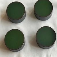 Lentille infrarouge à base de soufre Rehoboth IRG 206 25,4x11 mm, revêtement antireflet double face, transmission infrarouge 7-14 mm, OEM 1