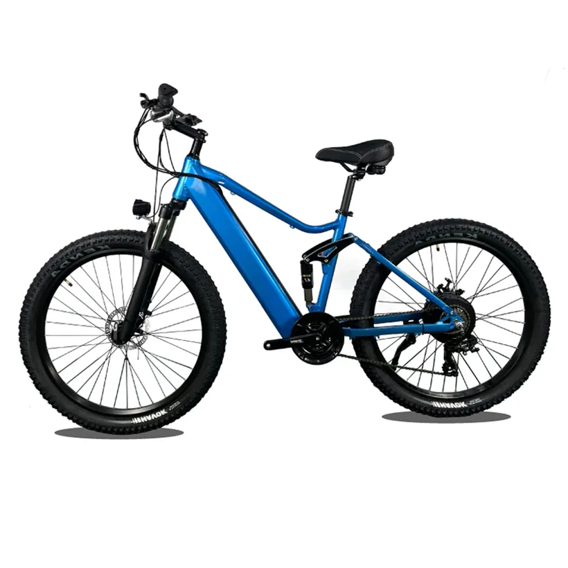 27,5 polegadas pneu 750w 48v 10.4ah bateria de lítio 7 velocidade zoom disc break cidade montanha suspensão total bicicleta elétrica fibra de carbono