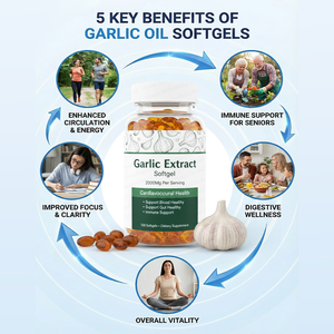 %100 Saf Soğuk Pres Sarımsak Yağı Konsantresi Doğal Besin Takviyesi Bağırsak Sağlığı ve Antioksidan Desteği İçin - Product Image 2