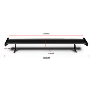 Aluminum Alloy <b>Rear</b> <b>Spoiler</b> 1350Mm Matte Finish Single Deck with 3M Tape for Trunk Mounting - Product Image 1