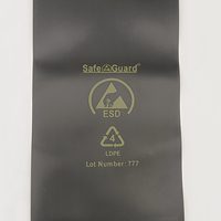 Sacs PE noirs conducteurs durables bloquant la lumière 10E3-5 Ω/sq pour accessoires de téléphone portable pour l'électronique grand public