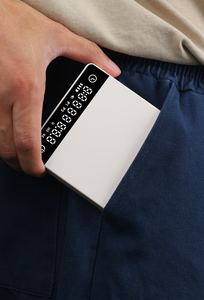 Balance à café numérique de 2000 grammes, <span class=keywords><strong>mini</strong></span>, avec minuterie, chargement Type-C, portable, blanche, format de poche pour l'extérieur - Product Image 3