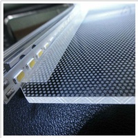 Promotion ventes bonne qualité prix bon marché affichage en plastique acrylique panneau de guidage de lumière feuille de diffuseur pour éclairage LED