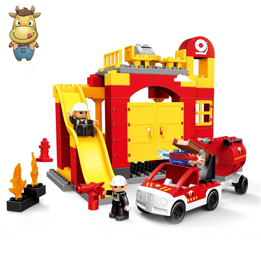 Factory Direct Sale Fire Station Blocks Fire Brigade Educational Building Bricks Blocks Play Toys