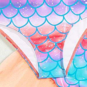 Ensemble <span class=keywords><strong>de</strong></span> maillot <span class=keywords><strong>de</strong></span> bain <span class=keywords><strong>sirène</strong></span> 3 pièces pour <span class=keywords><strong>fille</strong></span>, haut à volants couleur pêche, bas imprimé écailles, <span class=keywords><strong>queue</strong></span> en tulle, maillot <span class=keywords><strong>de</strong></span> bain bikini pour enfants pour la piscine - Product Image 5