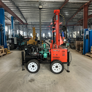 Популярная малогабаритная буровая установка для водяных скважин, буровая установка с гидравлическим подъемом на 200 м, портативное буровое оборудование - Product Image 4