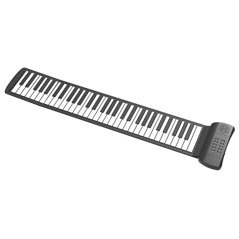 61 Toetsen Hand Roll Piano Keyboard Kinderen Volwassen Beginner Draagbare Intelligente Siliconen Elektrische Piano Fabriek Directe Verkoop