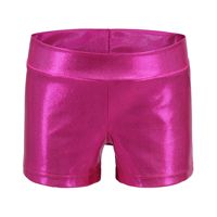 Ensemble de justaucorps de gymnastique personnalisé avec short métallisé pour filles, enfants, femmes, danse, cheerleading, entraînement