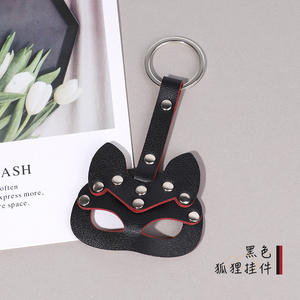 Venta al por mayor de juguetes eróticos personalizados llavero de cuero seguro zorro conejo máscara colgante para adultos fiesta regalo cinturón decoración Anime - Product Image 6