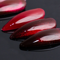 Gel UV non toxique effet œil de chat argenté et rouge, sans HEMA, pour salons de manucure, produits tendance 2025, nouvelles arrivées, marque privée
