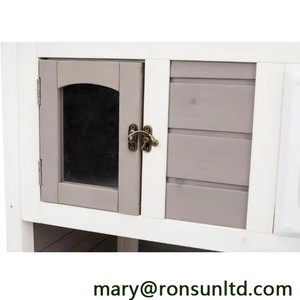 <strong>Garden</strong> <strong>Cat</strong> Shelter Outdoor with <strong>Run</strong>, Large Solid Wood <strong>Cat</strong> House with Escape Door, Waterproof Heavy Duty Feral <strong>Cat</strong> Kennel - Product Image 3